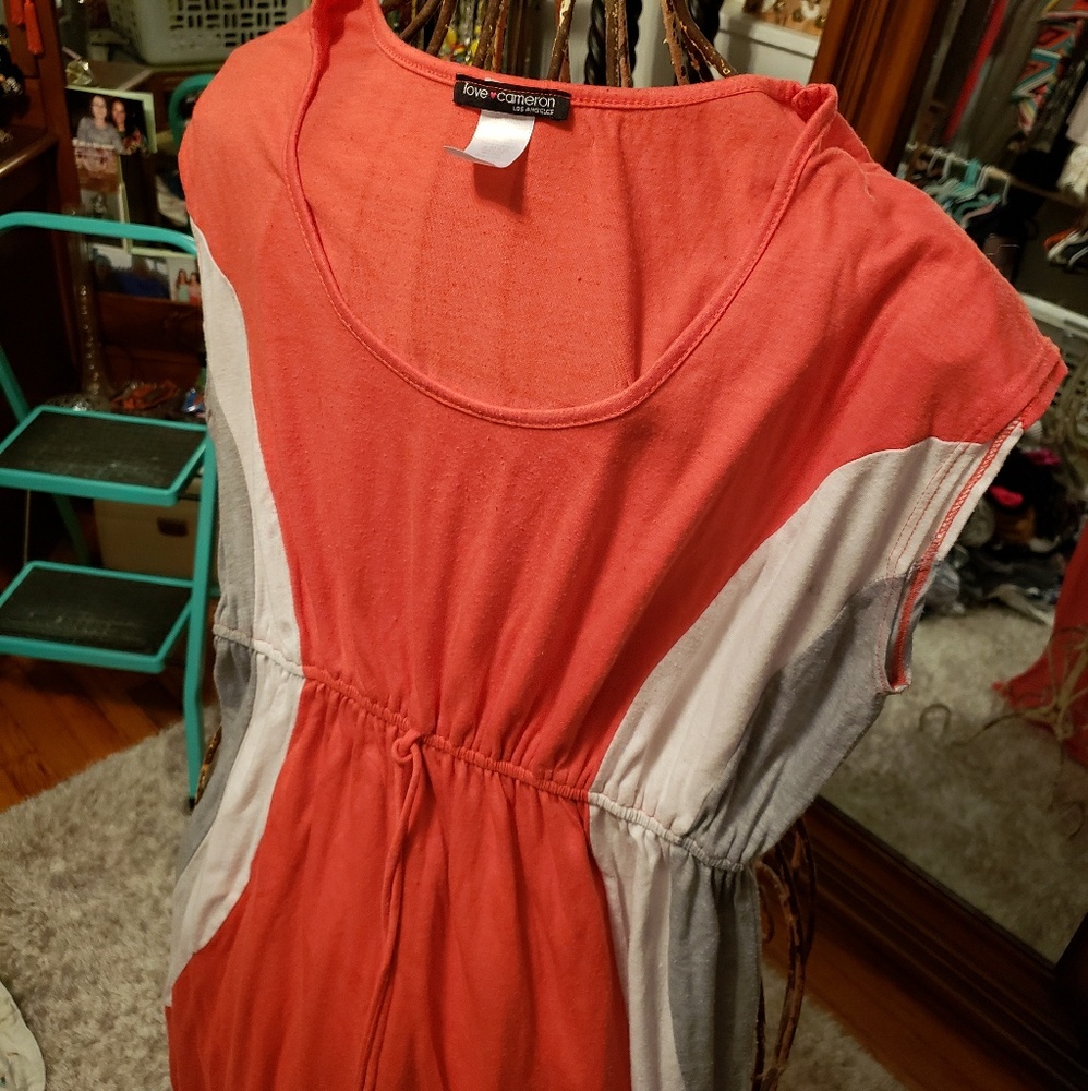 Love Cameron coral dress